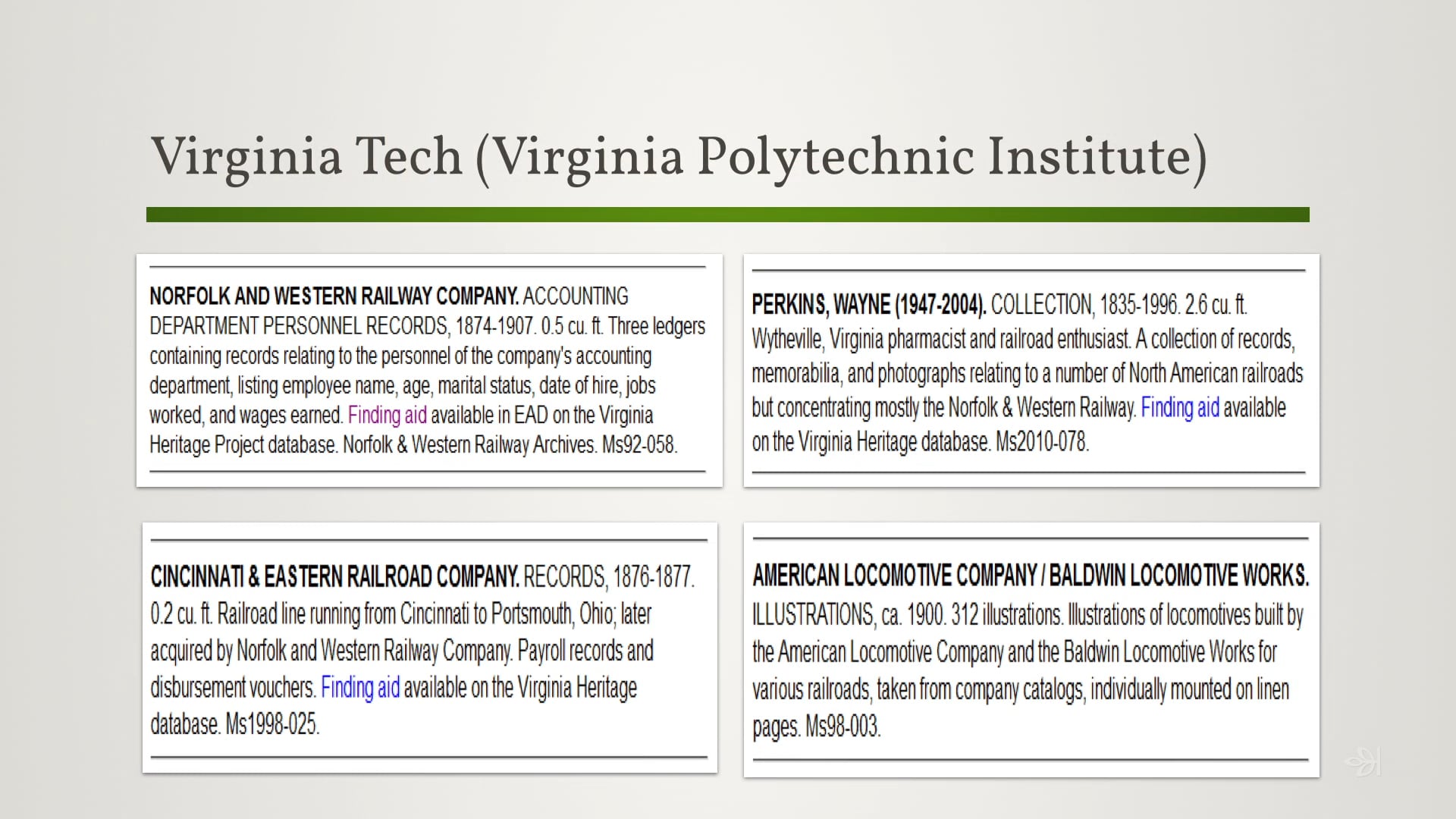 Tracking Down The Records