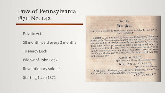 Pension Acts: Determining Eligibility...