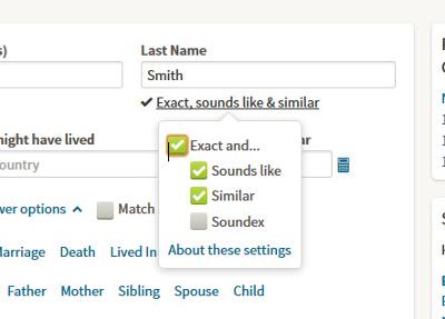 How To Use Filters on Last Names in Ancestry Search