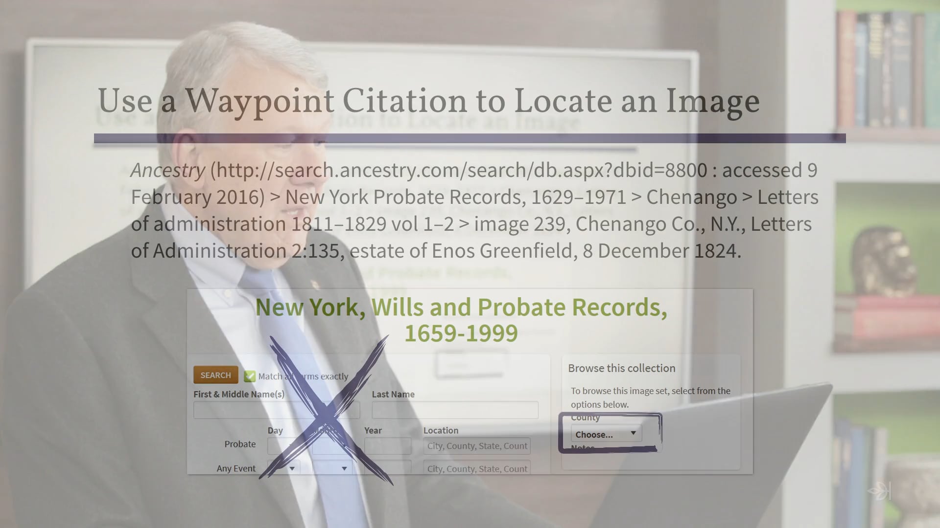 Locate an Image Using a Waypoint