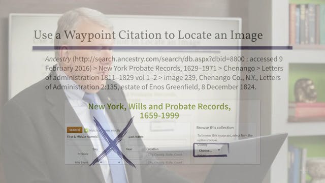 Locate an Image Using a Waypoint