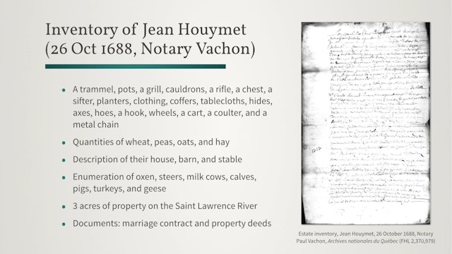 Notarial Records: Personal Details of Individuals and Families