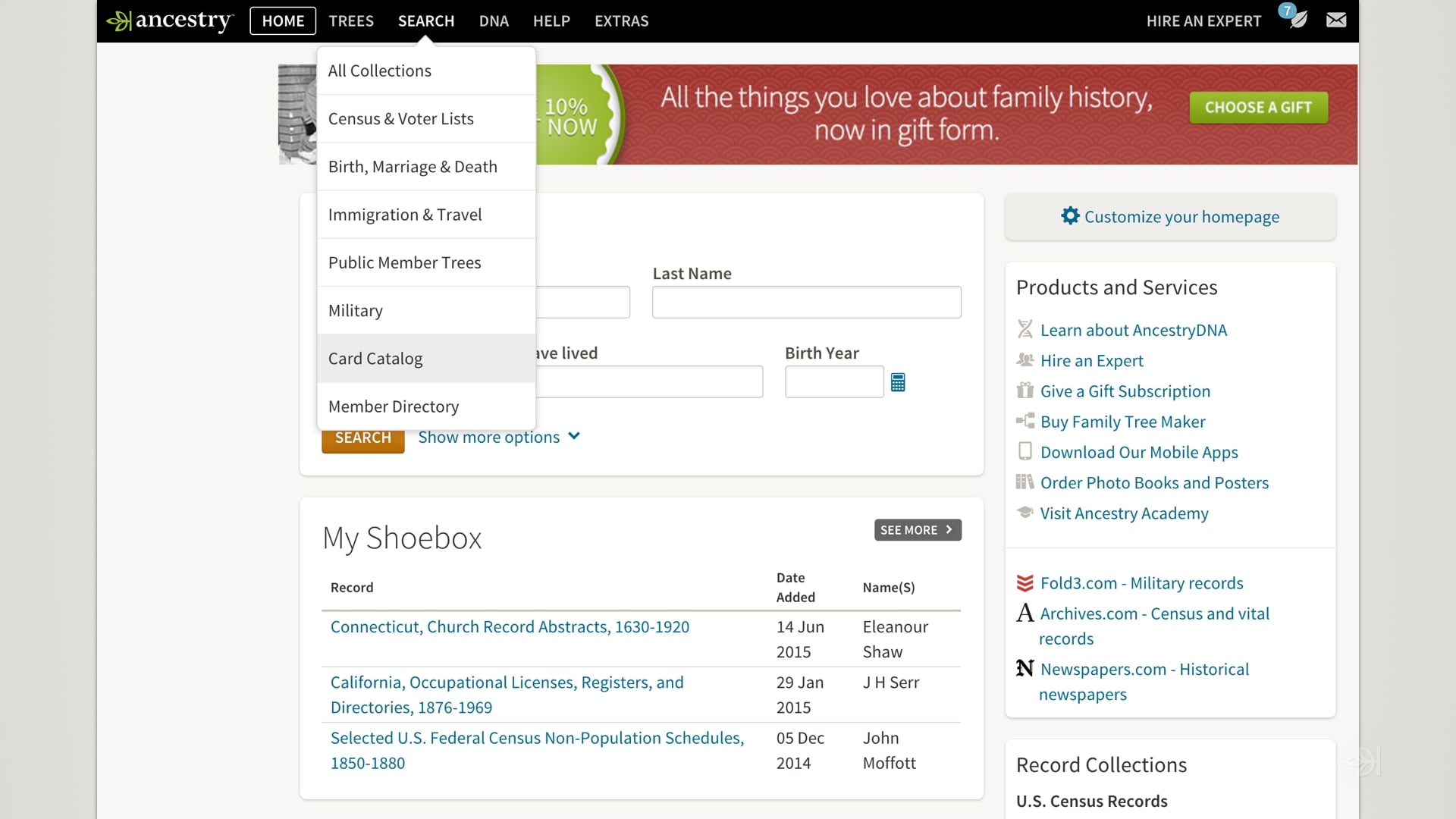Finding Church Records on Ancestry