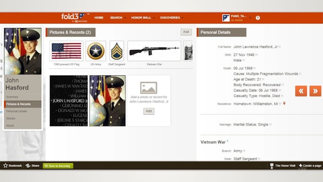 Honoring Servicemen in Casualty Records