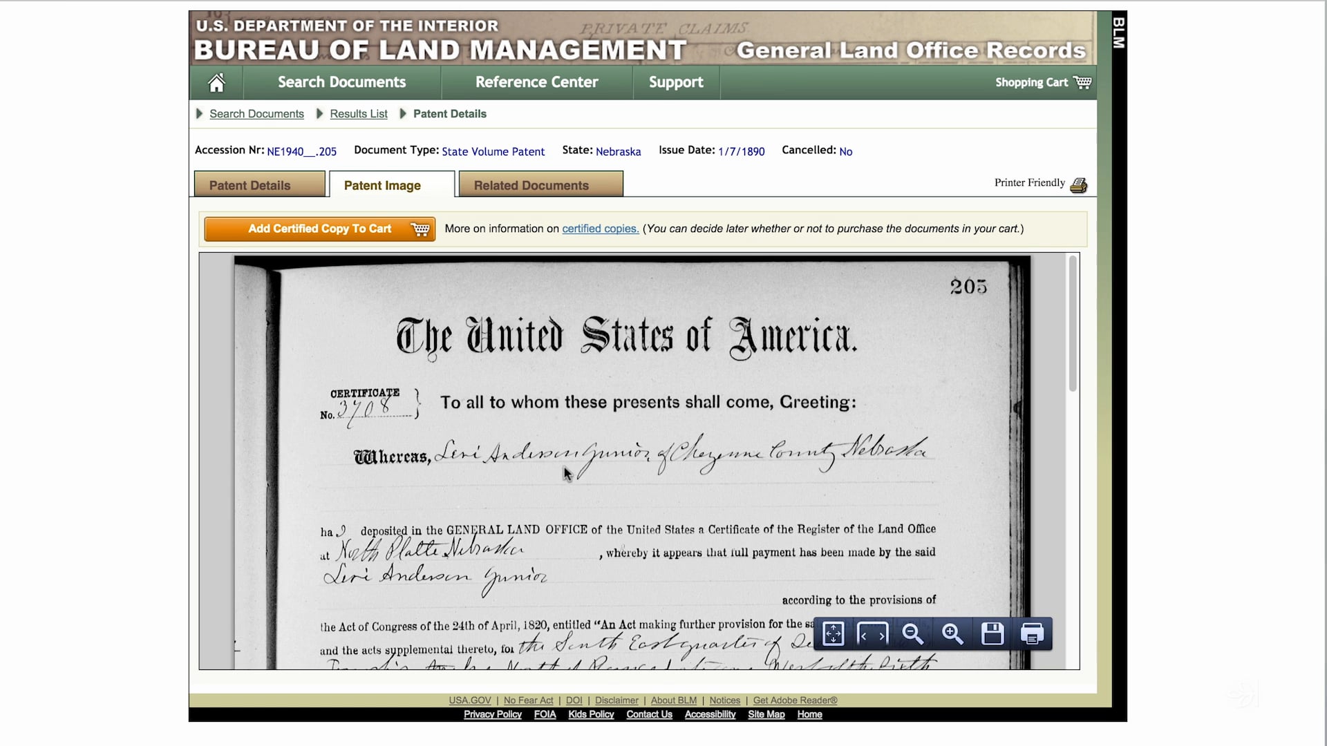 Finding Homestead Records