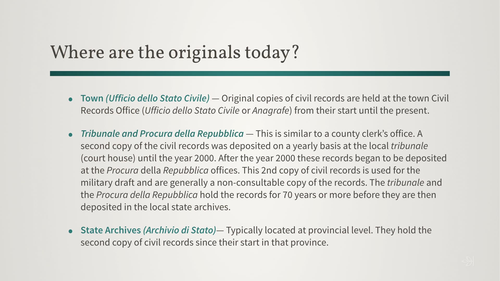 Introduction to Italian Civil Registration