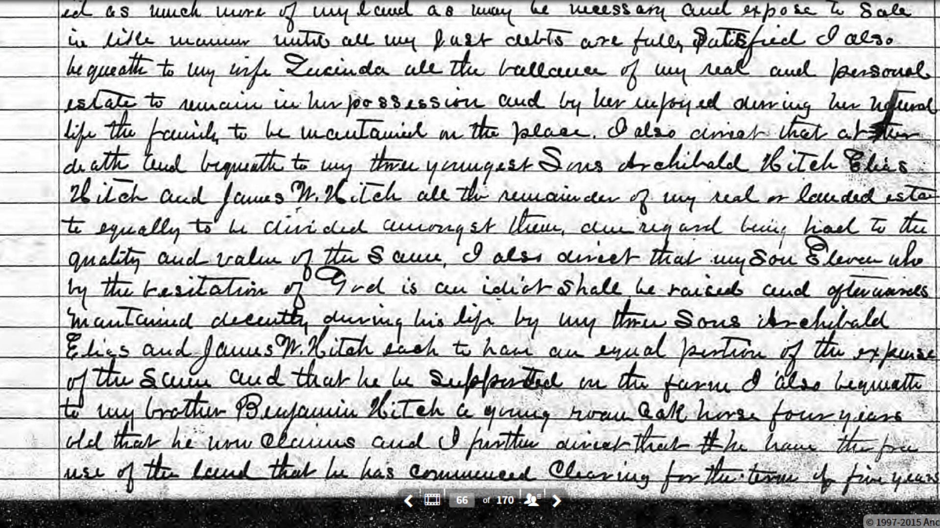 Eleven Hitch and Benjamin Hitch