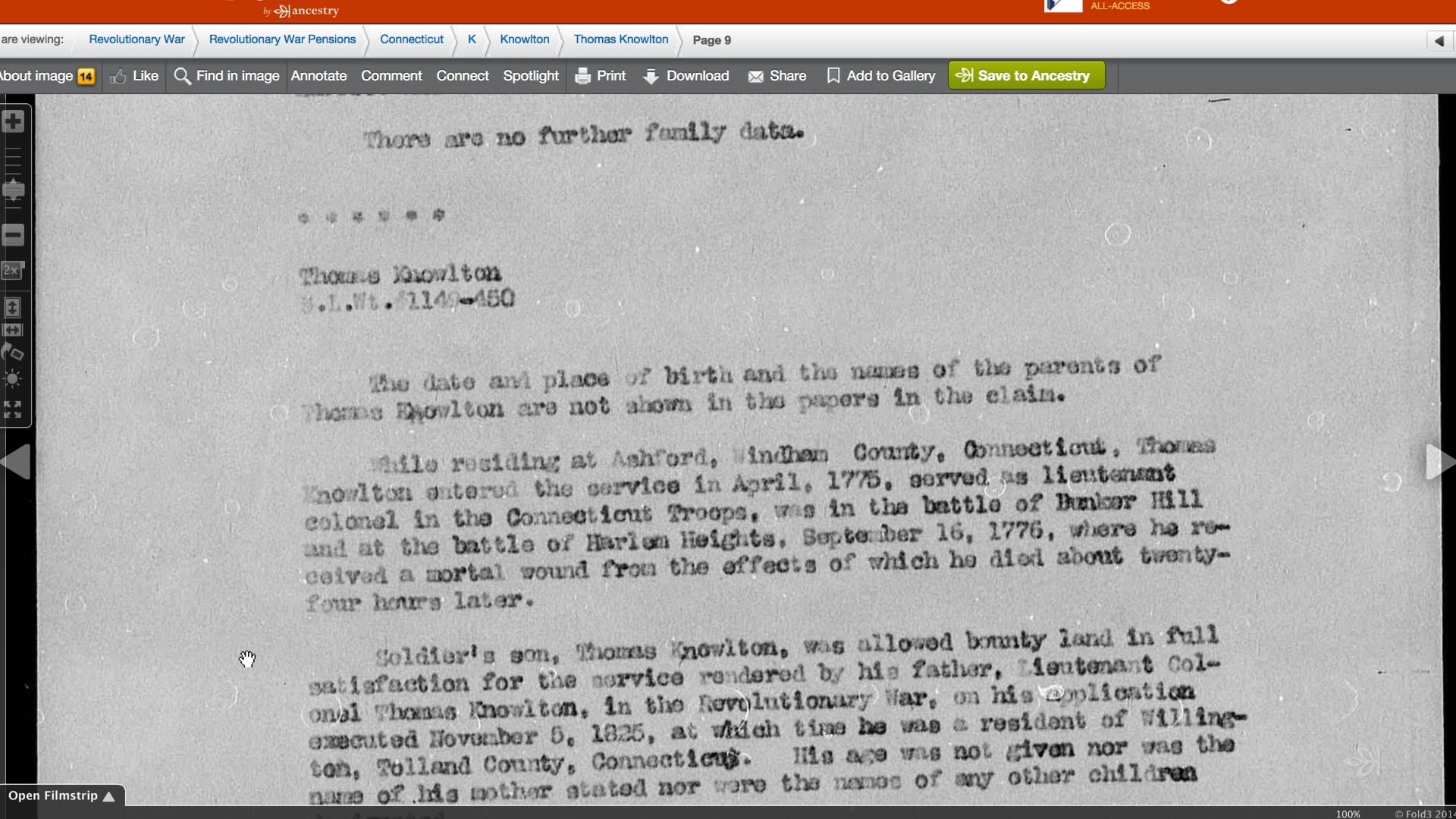 Fundamentals of Fold3 Browse