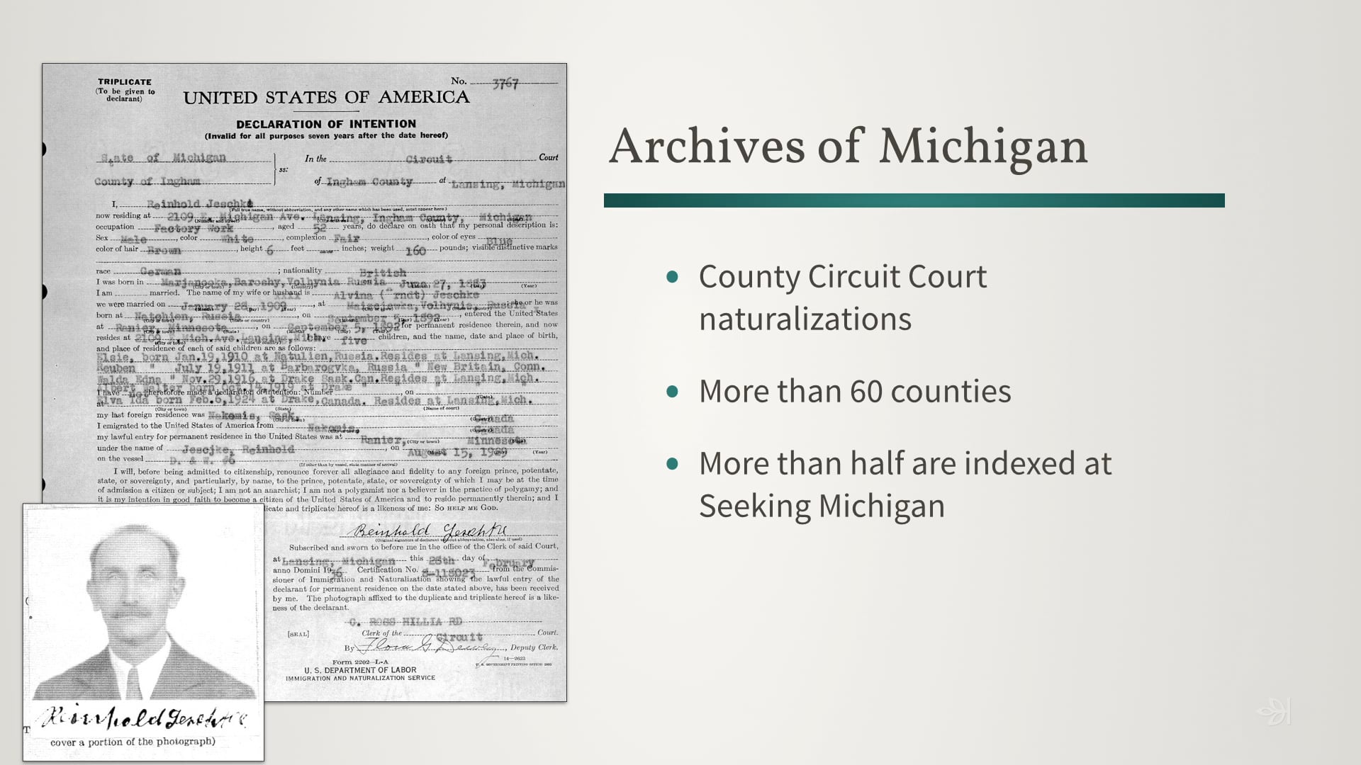 Immigration and Naturalization