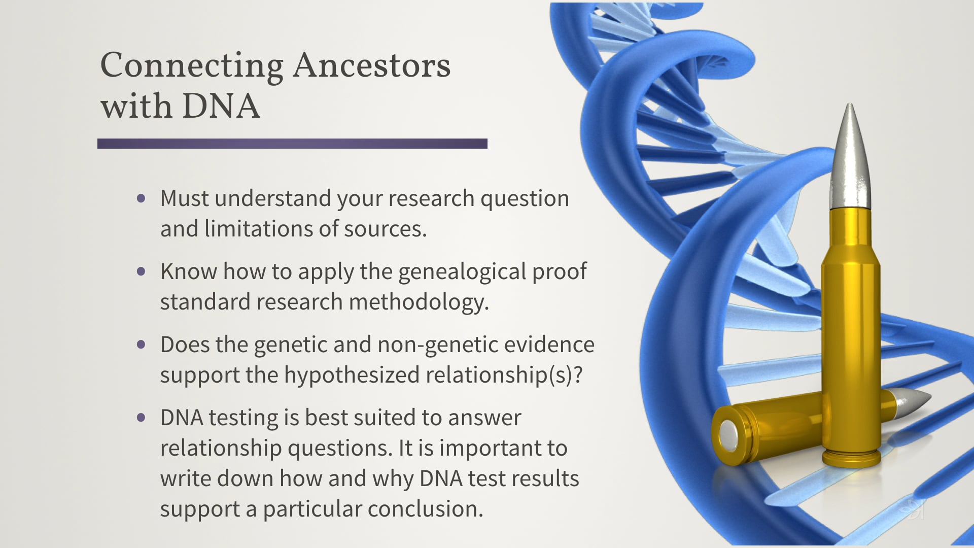 How to Write a Proof Statement Involving DNA