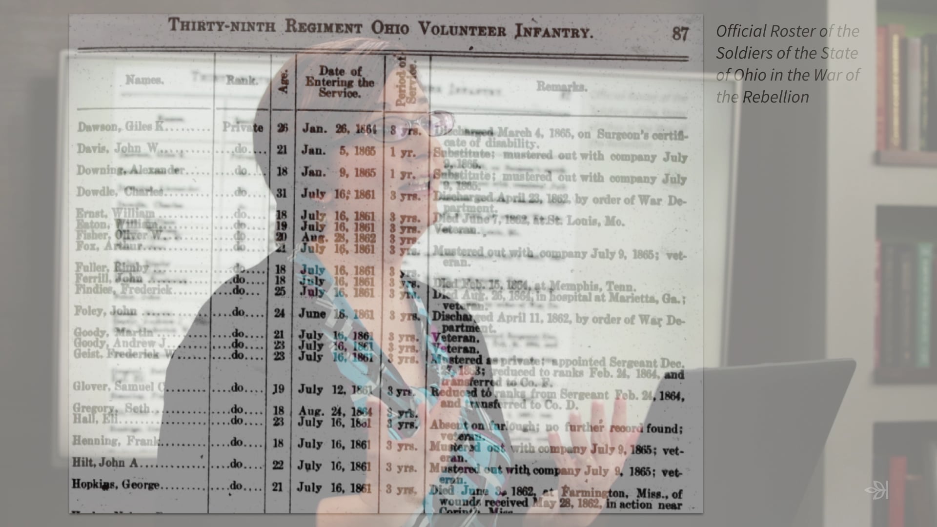 Determining Service With Military Indices