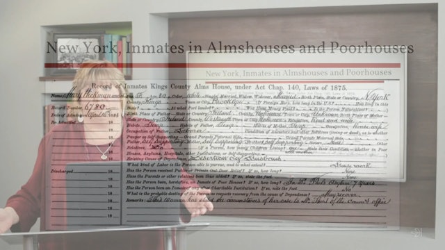 New York, Inmates in Almshouses & Poorhouses