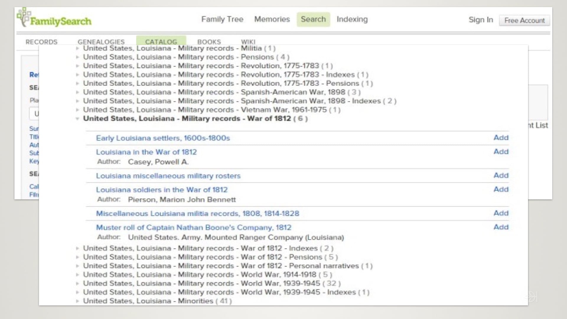State Militia Records