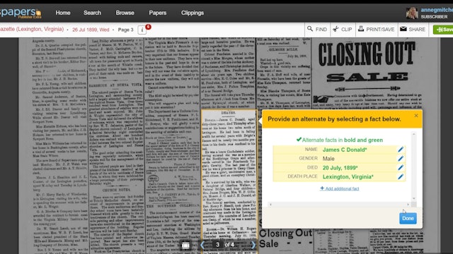 Finding Obituaries in Newspapers.com Beta