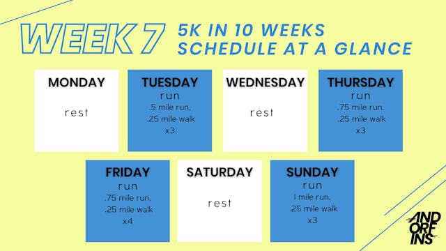 5k in 10 Weeks: WEEK 7