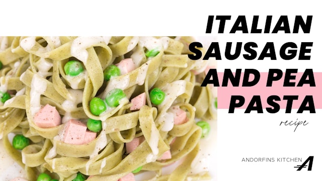 Italian Sausage and Pea Pasta