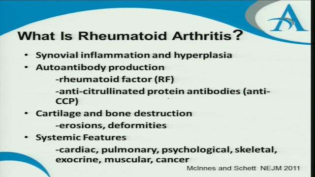 Rheumatology Considerations Related t...