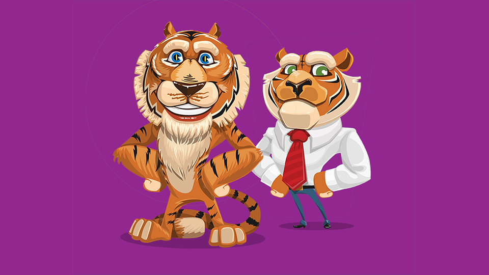 Two tiny tigers took two taxis to town