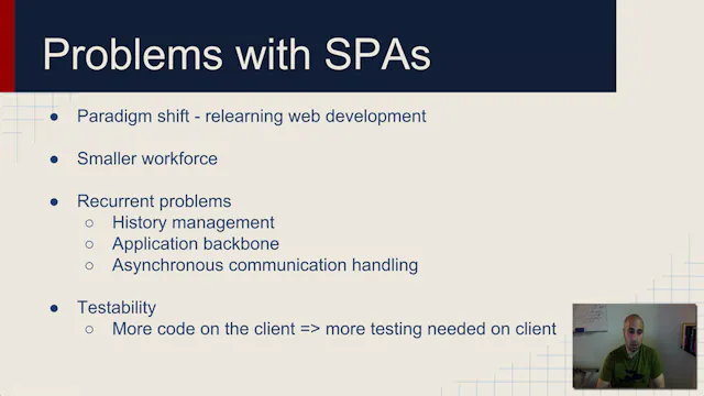 Review of Web Architecture, Web-dev History and Single Page Apps