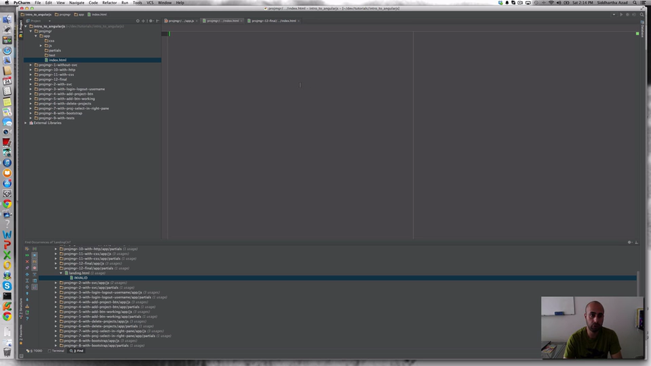 Setting up an AngularJS Project