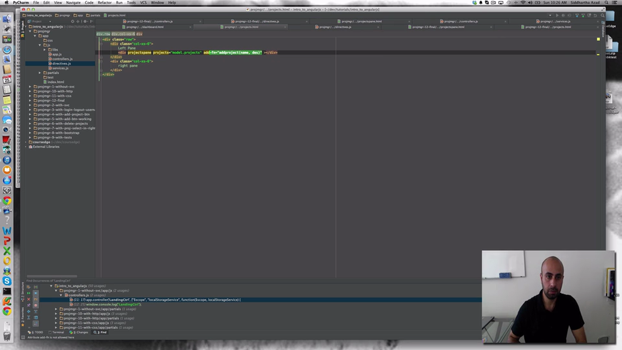 ng-repeat, $watch - Deleting Projects
