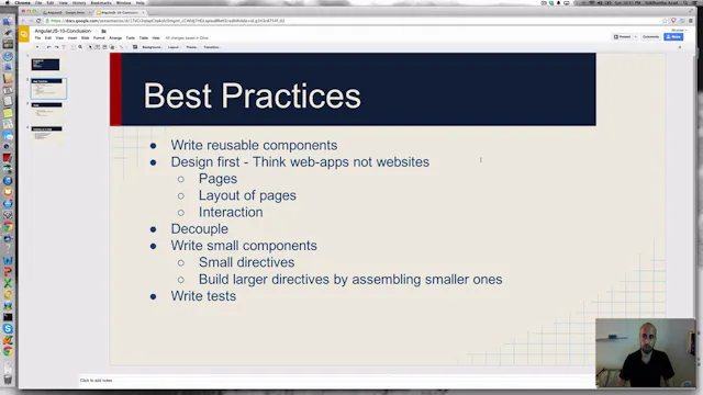 AngularJS: Conclusion, Best Practices, Tips, Libraries