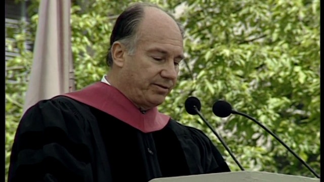 The Aga Khan speaking at MIT Commencement