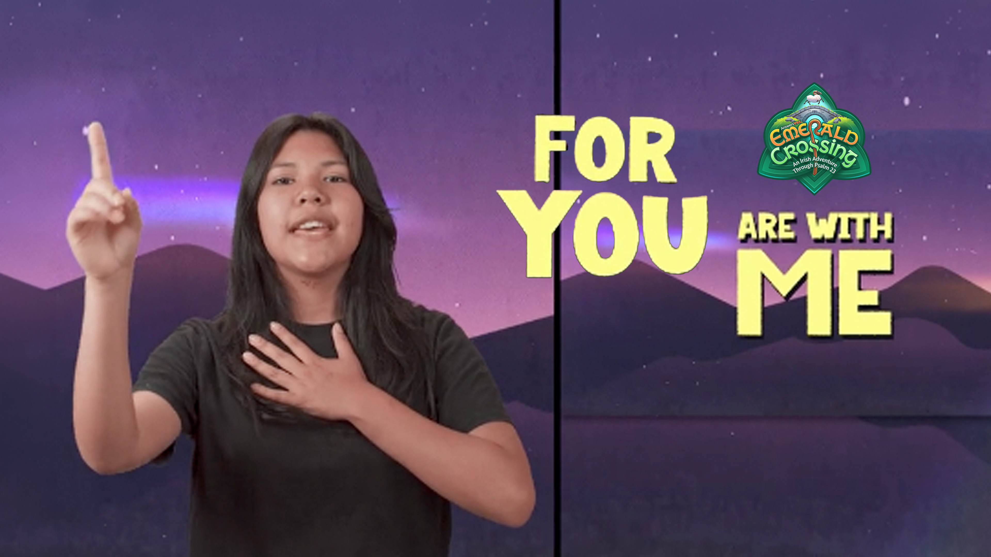 Psalm 23:4 - You Are With Me (Memory Verse - Hand Motions)