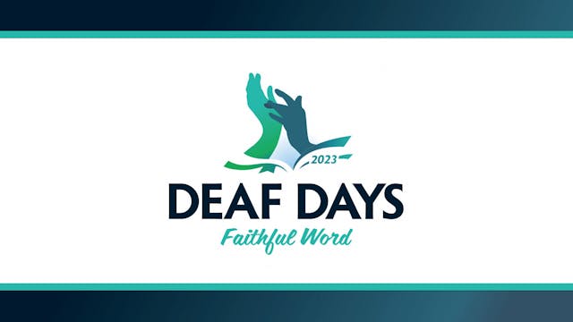 Deaf Days / Ken Ham Presentation 1