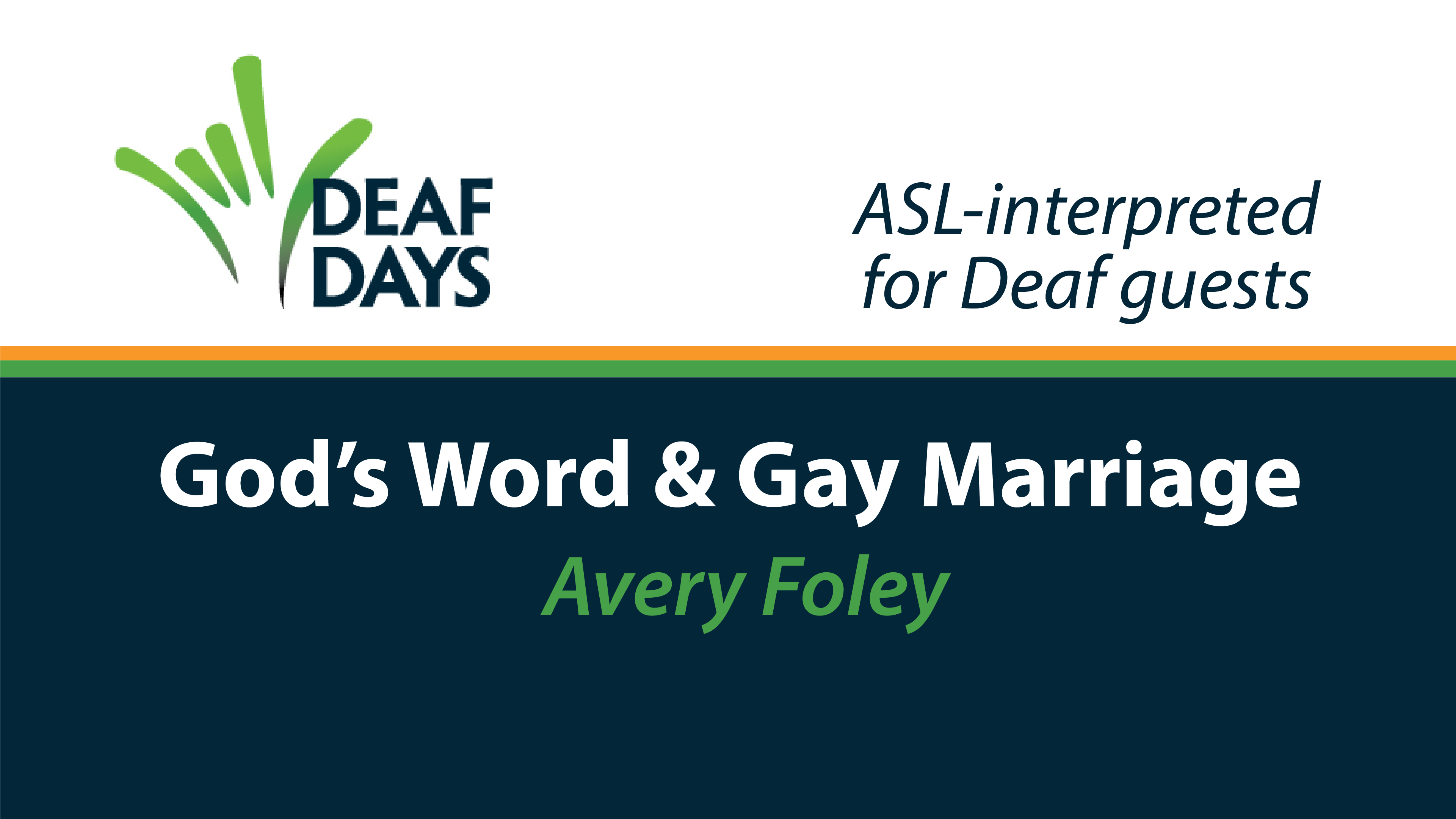 God's Word & Gay Marriage