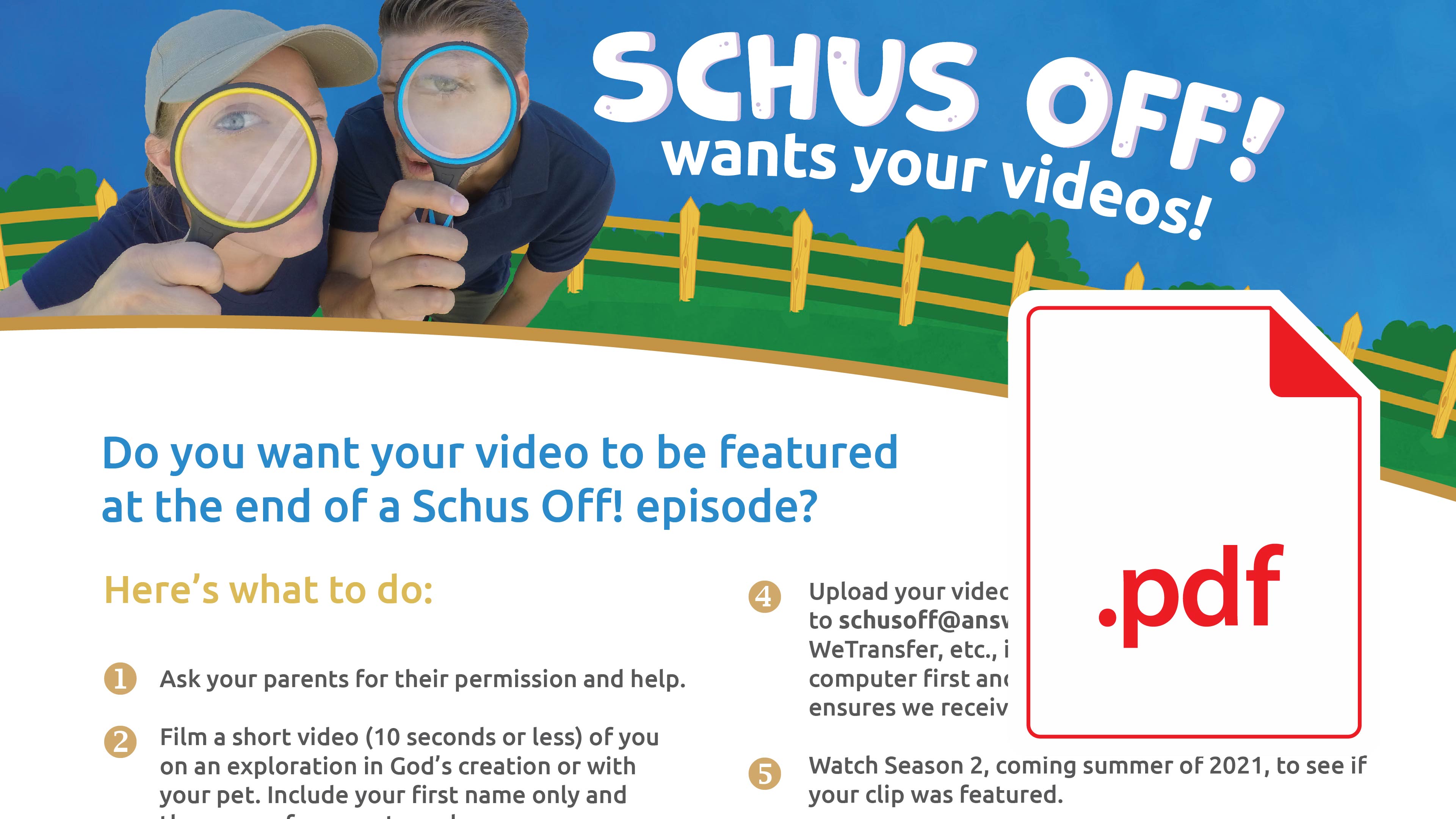 Submit Your Video to Schus Off!