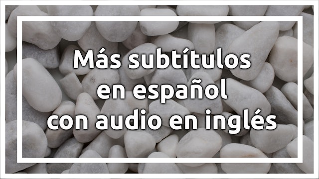 Más subtítulos en español con audio en inglés