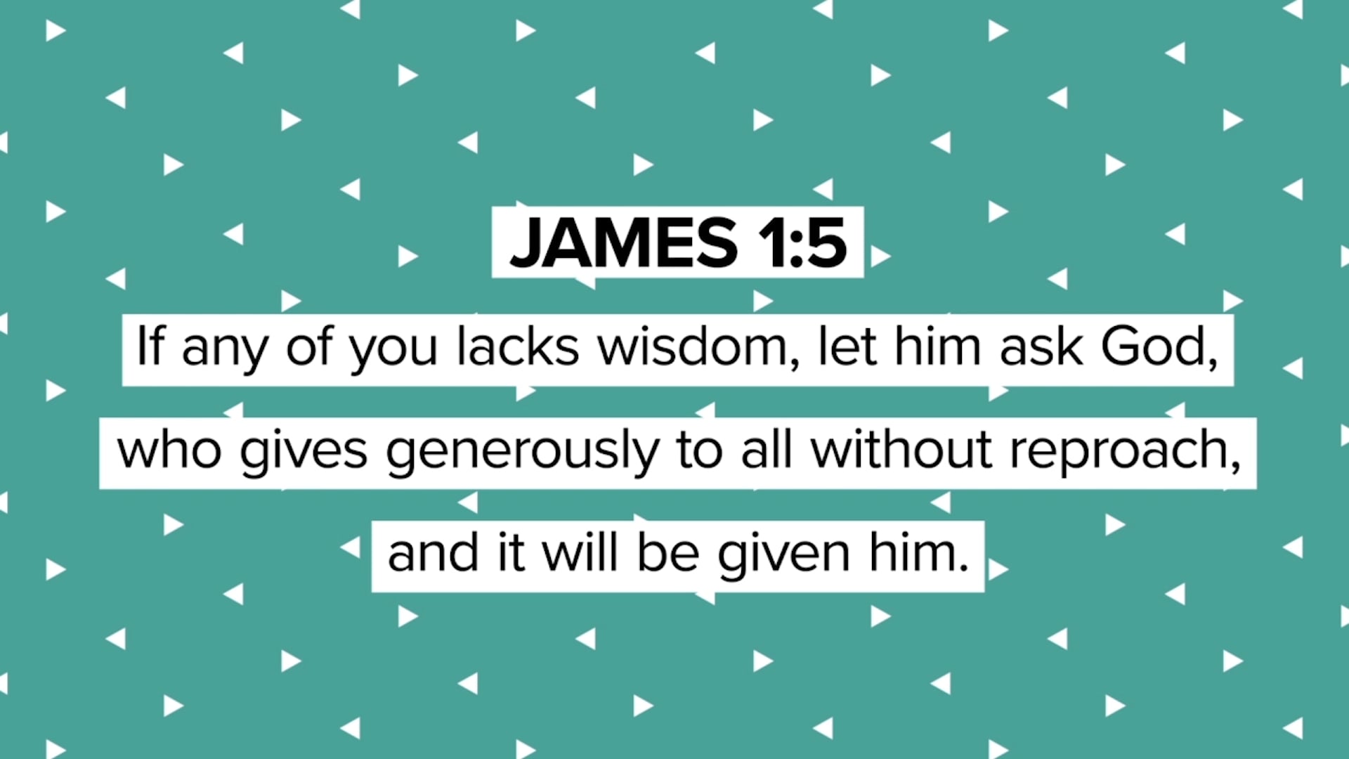 Let Him Ask God (James 1:5)