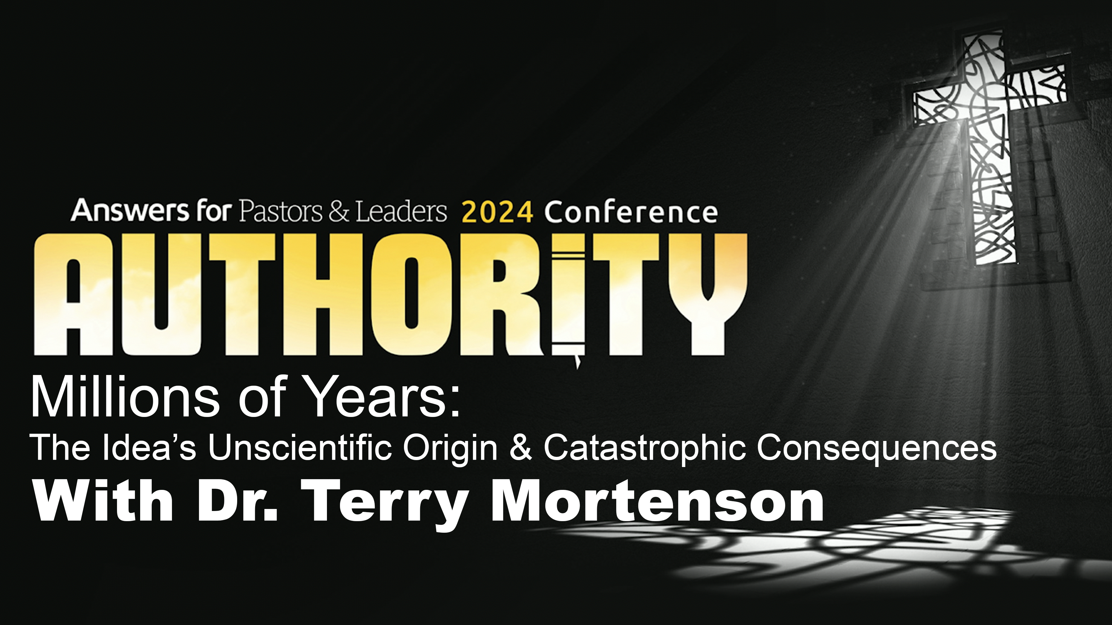 Dr. Terry Mortenson: Millions of Years-Idea's Unscientific Origin & Consequences