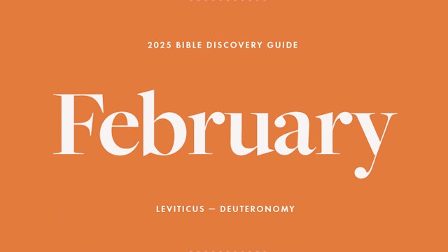February 2025, Bible Discovery Guide: Leviticus - Deuteronomy