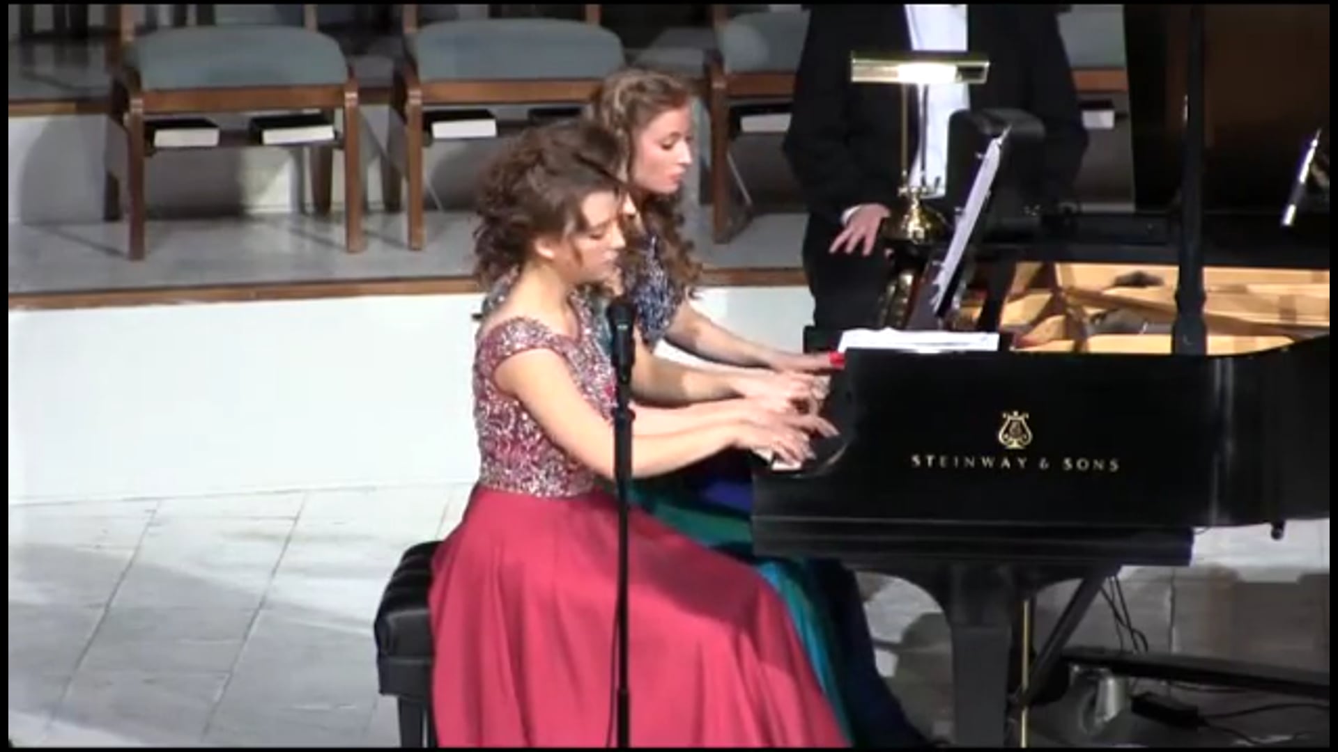 Carol of the Bells/God Rest Ye Merry Gentlemen - 1 piano, 6 hands