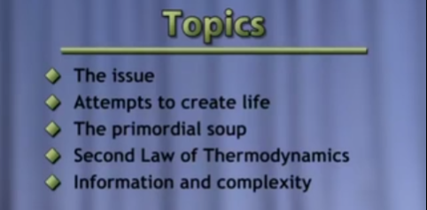 The Origin of Life, Part 1