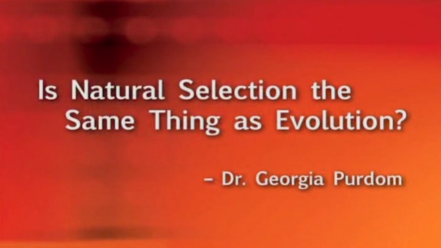 Is Natural Selection the Same Thing as Evolution?
