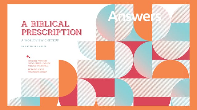 A Biblical Prescription: A Worldview ...