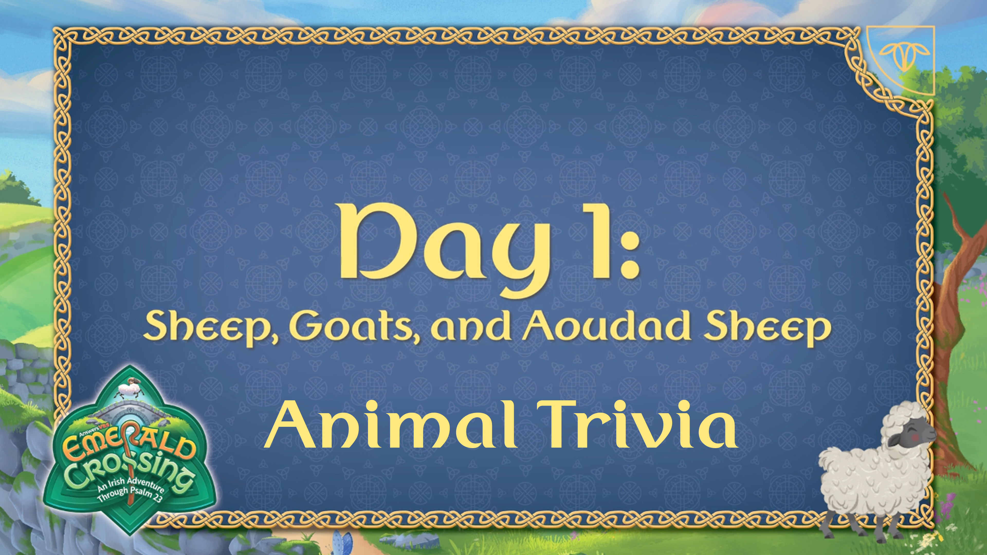 Animal Trivia Day 1 Countdown: Sheep, Goats, and Aoudad Sheep