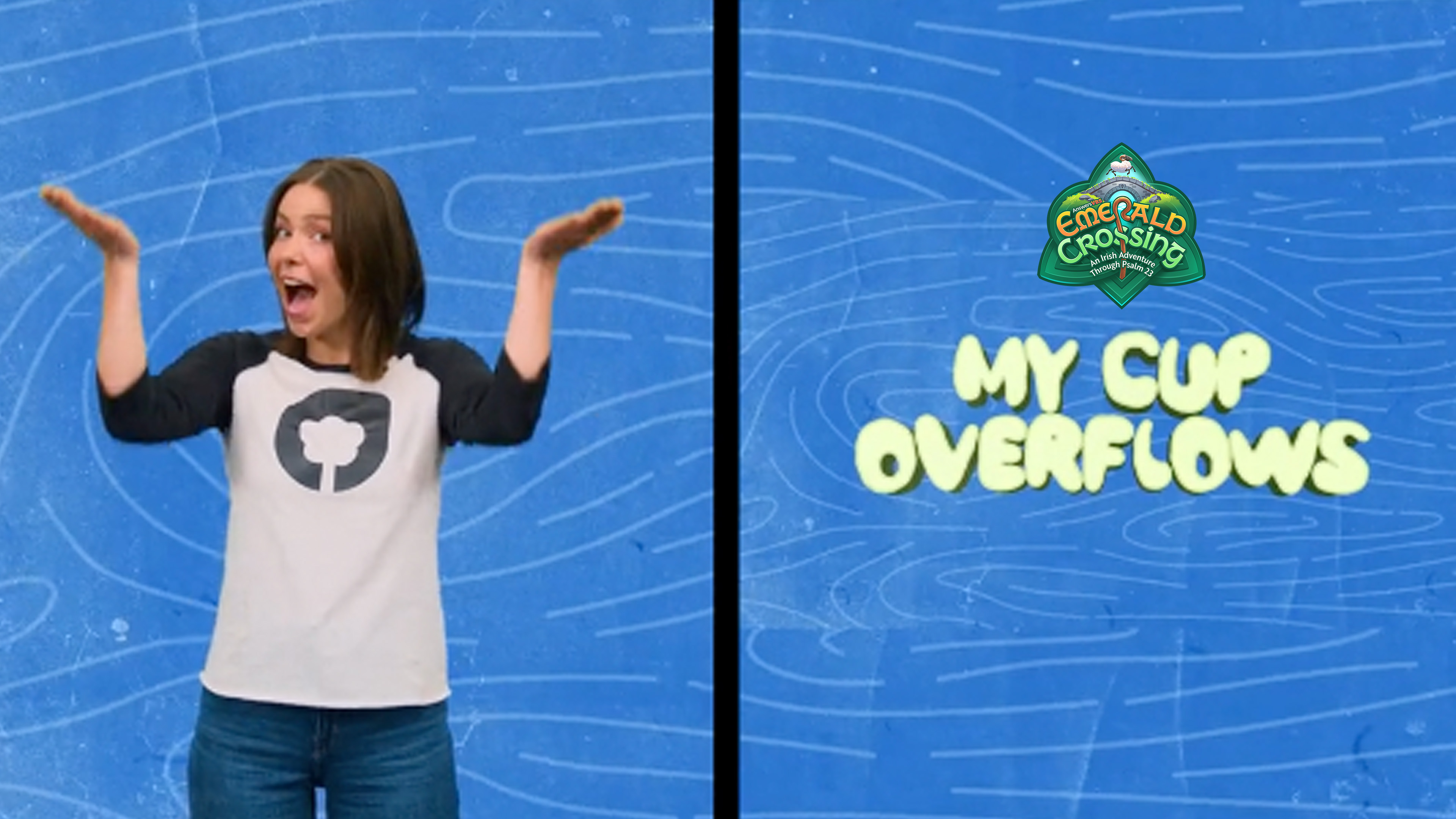 Psalm 23:5 - My Cup Overflows (Memory Verse - Hand Motions)