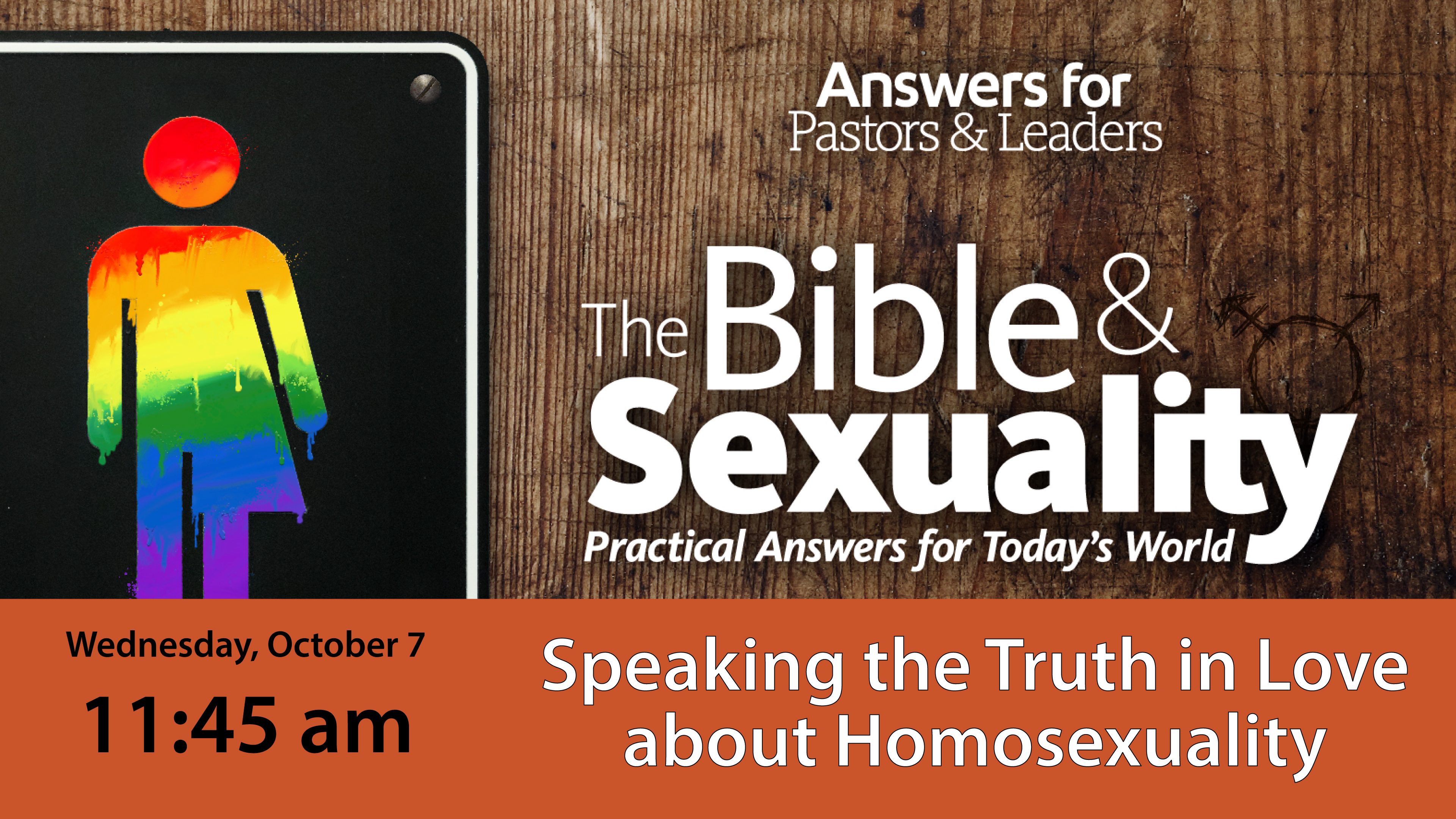 Speaking the Truth in Love about Homosexuality - Dr. Denny Burk