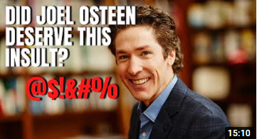 Why was Joel osteen cussed out at a restaurant?