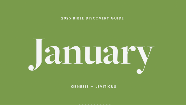 January 2025, Bible Discovery Guide - Genesis - Leviticus