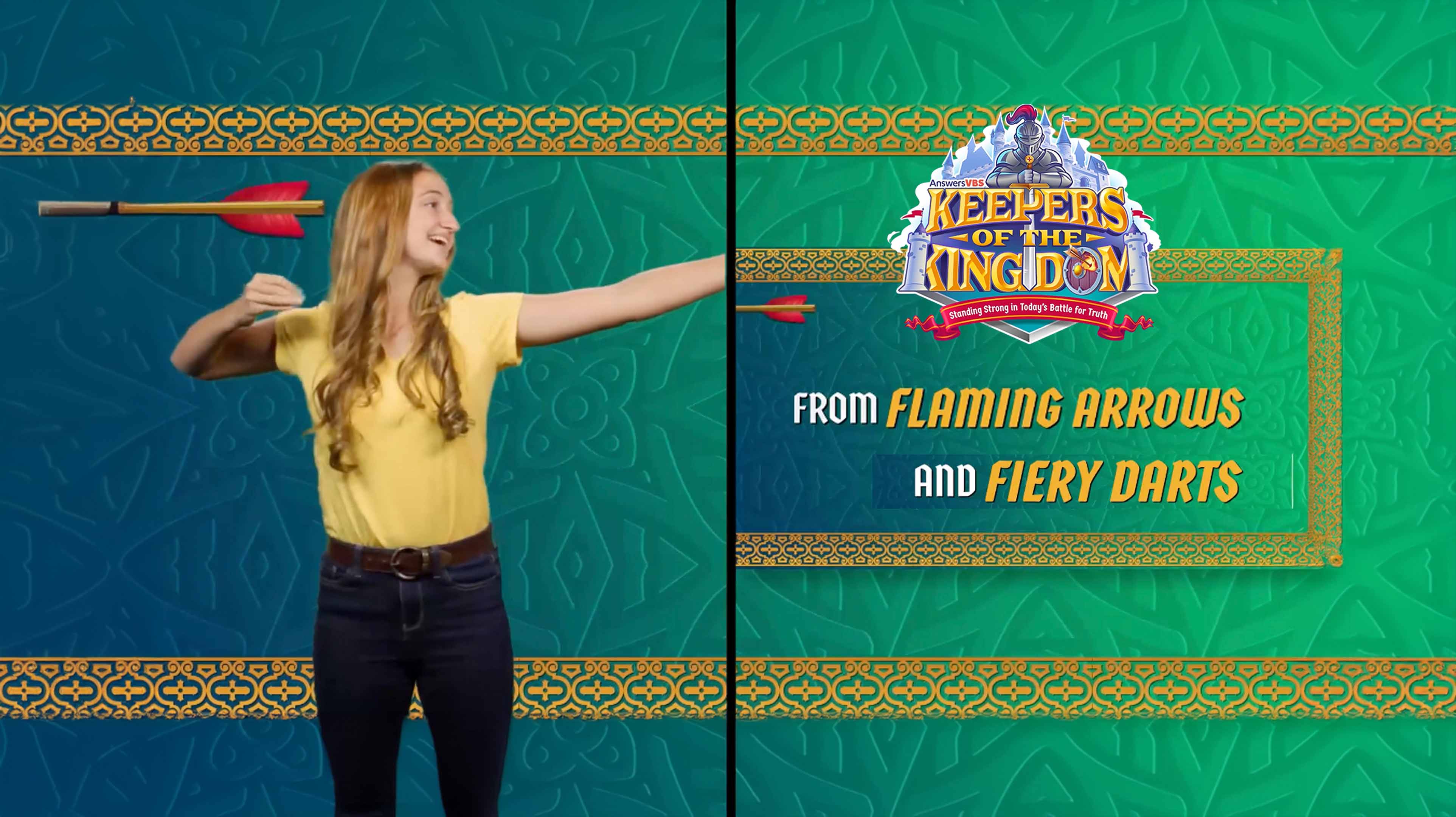 Flaming Arrows And Fiery Darts (Hand Motions)