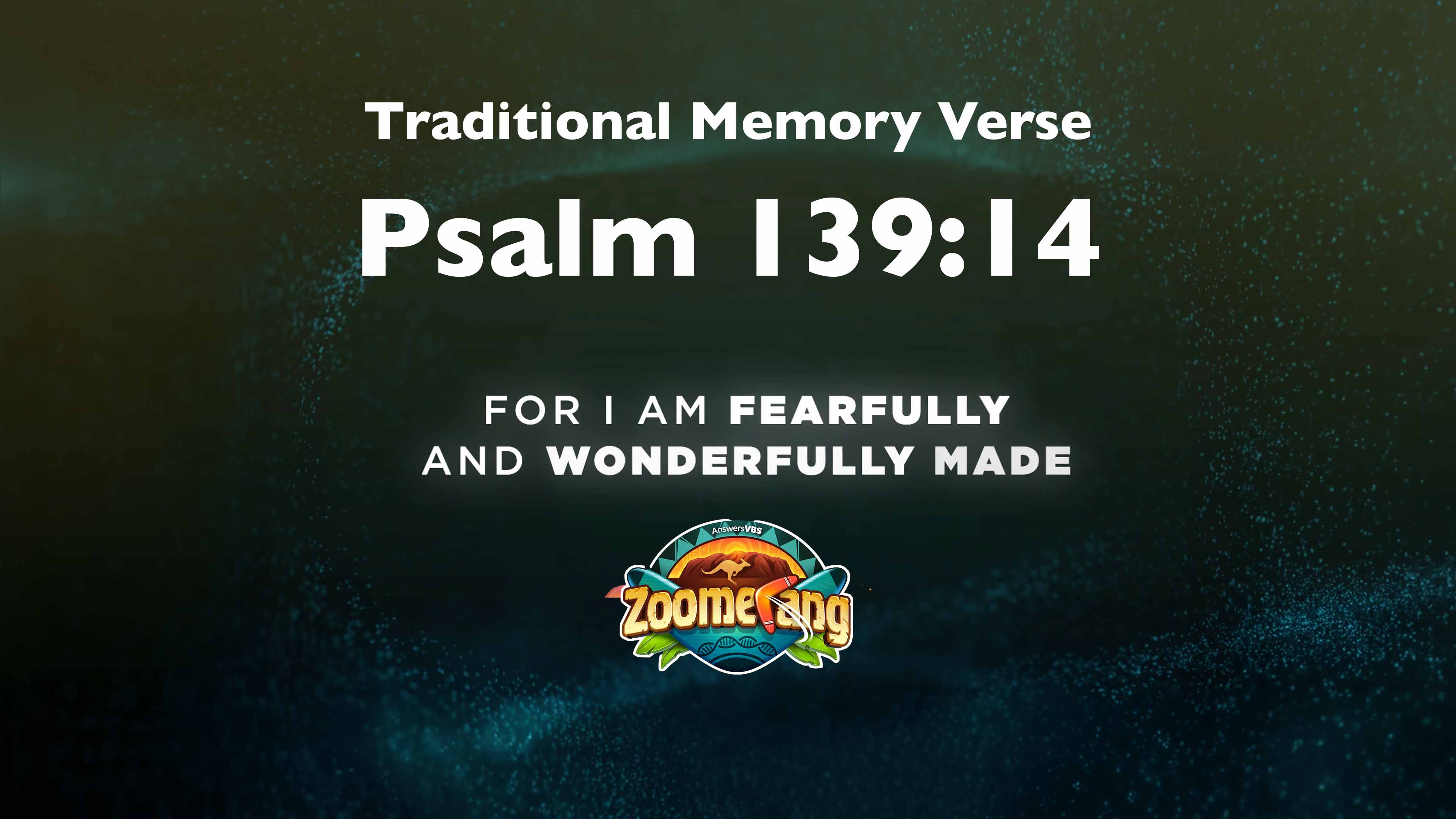 Psalm 139:14 Scripture (Traditional Memory Verse)
