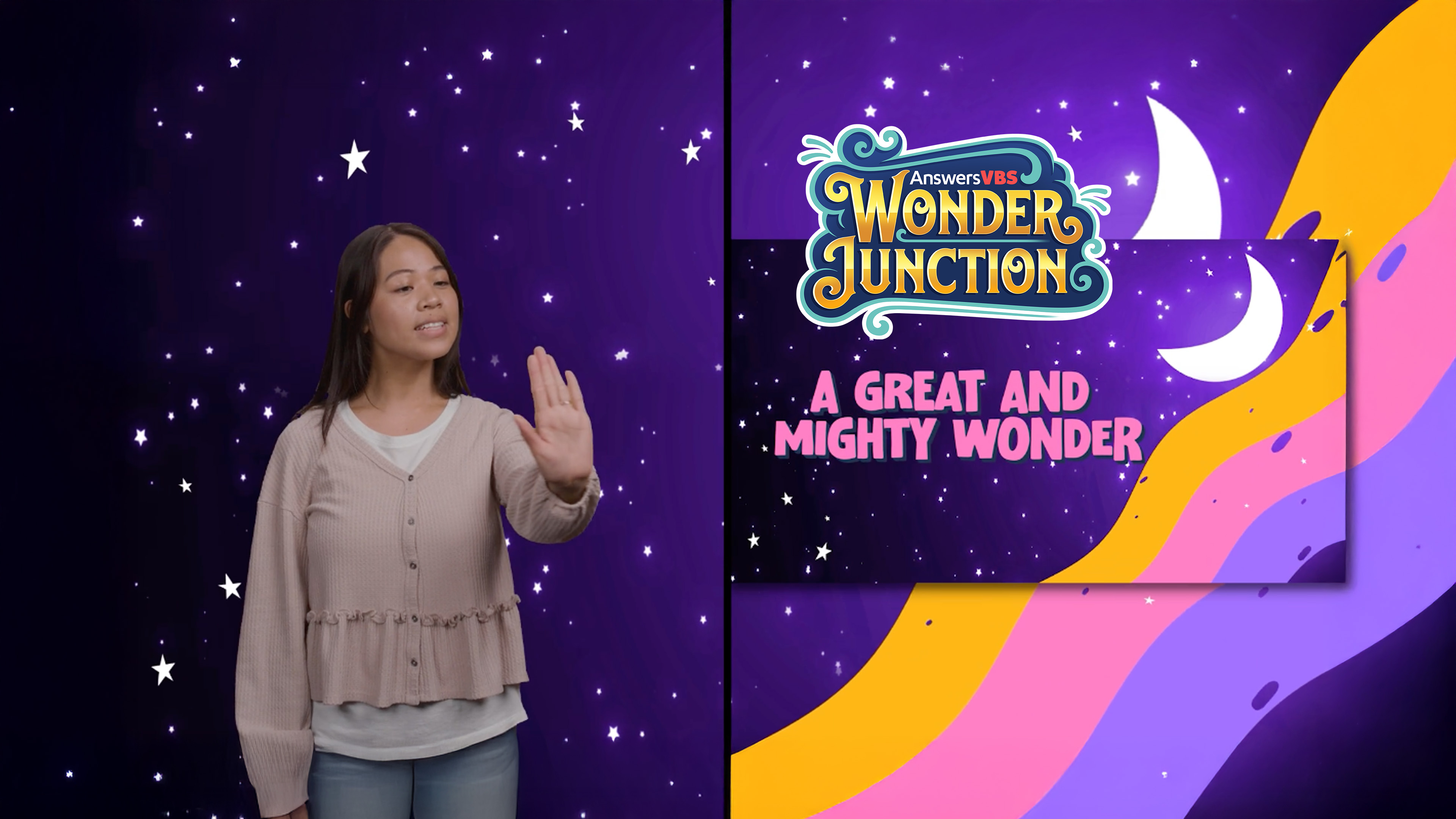 A Great and Mighty Wonder (Hand Motions)