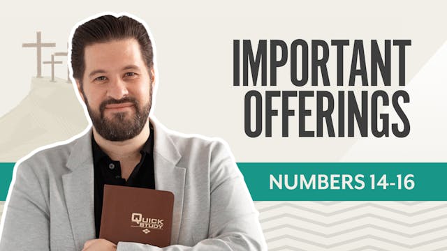 Important Offerings; Numbers 14-16