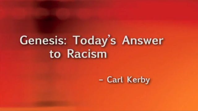 Genesis: Today’s Answer to Racism
