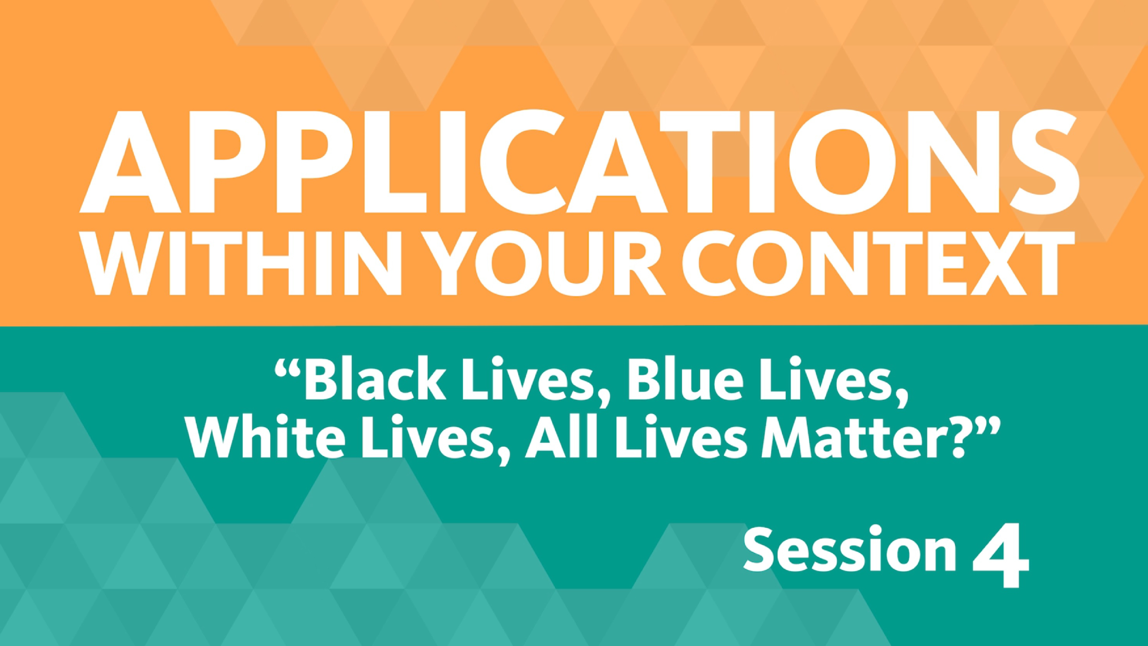 Session 4 - Applications